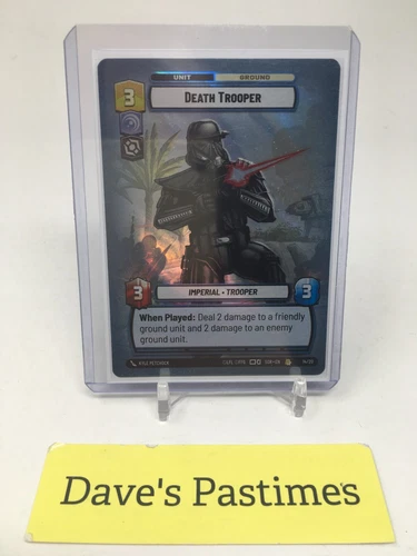 Star Wars Unlimited SOR - Death Trooper - Weekly Play Promo  - 14/20 FOIL J4