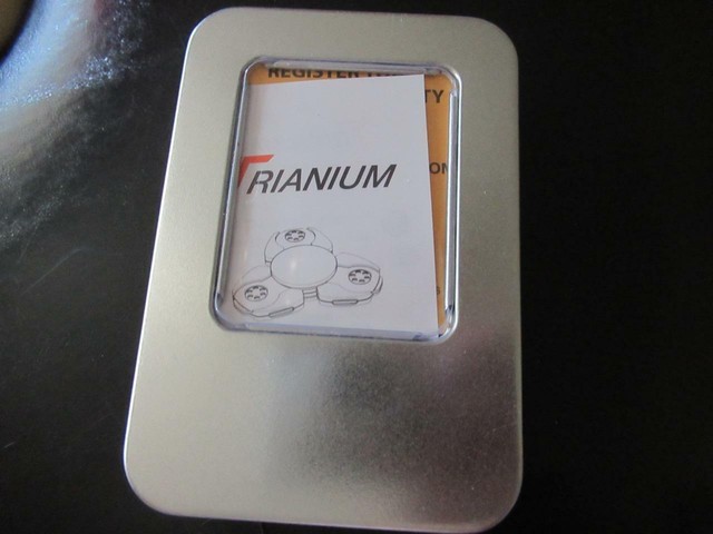 trianium brand black metal fidget spinner