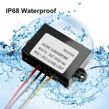 Waterproof DC-DC Boost Step-Up Converter 2A 6V To 12V Car Power Supply Module US