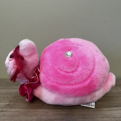 Keypers Snail Tonka KEYPERS Fancy The Pink Snail Plush Toy NO HAT or FINDER Keyper ...