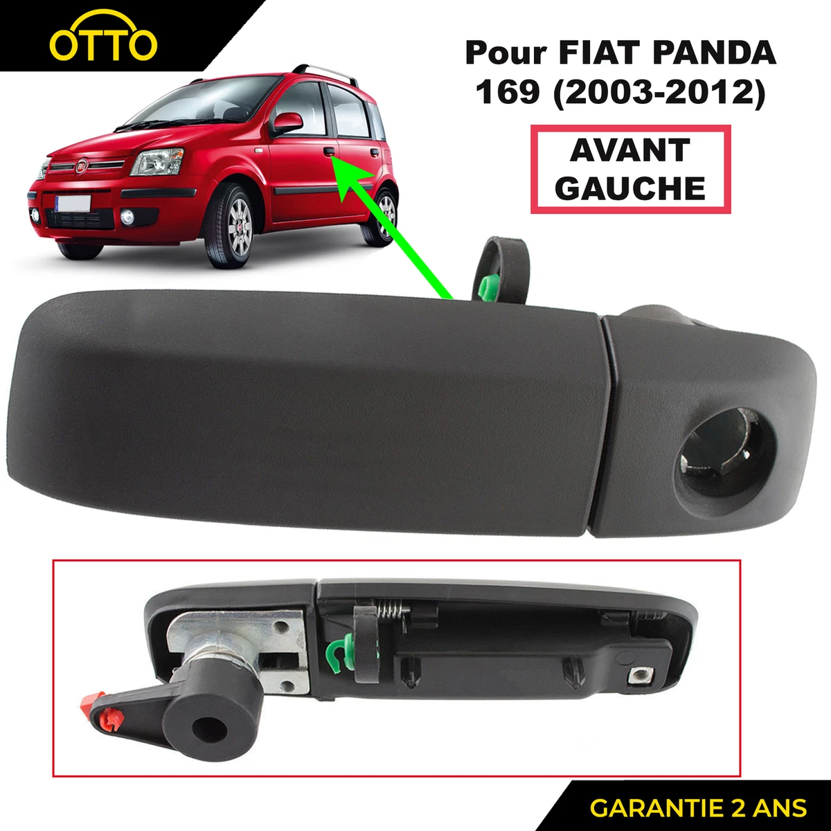 Set Di 4 Maniglie Esterne Per Auto - Compatibili Con Modelli 2002-2013 (lato Guida E Passeggero) - Sostitutive OE 81309