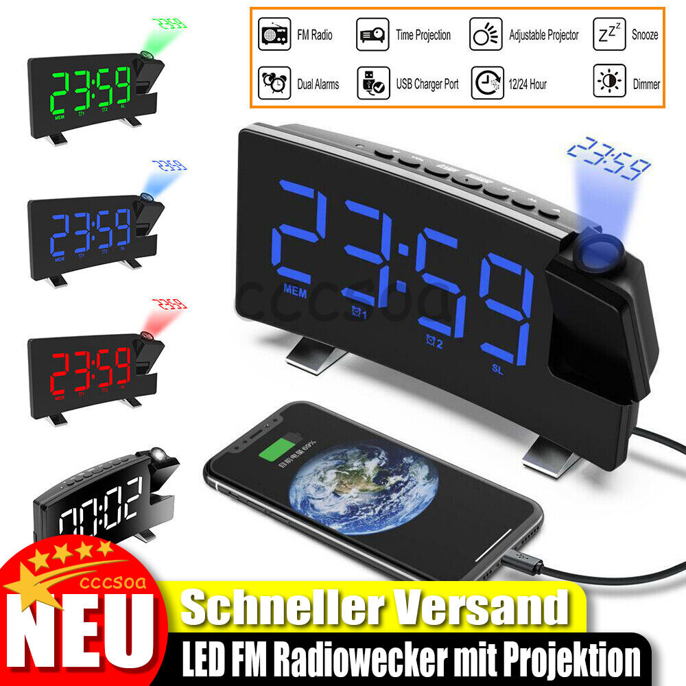Radiowecker Mit Projektion Funkuhr Deals (SRC 330 GN FUNKWECKER