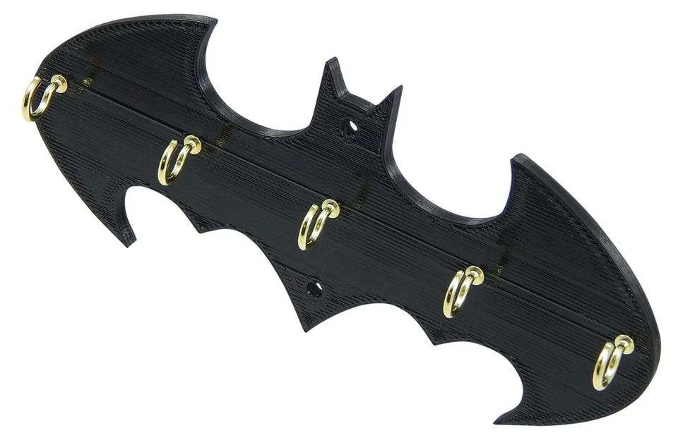 Retro Batman Dark Knight Key Rack Holder Hanger Entryway Organization Wall Hooks - Image 3 of 4