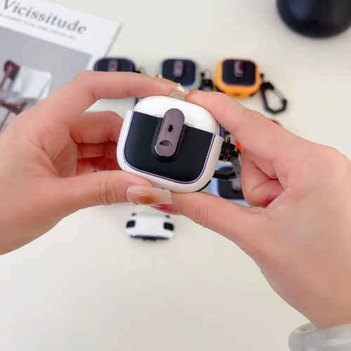 Für Airpods 4/3/2/1 Airpods Pro 2/1 Stoßfest Magnetverschluss Hülle mit Karabiner - Bild 3 von 28