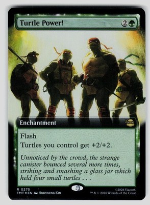 Turtle Power! (Extended Art) Foil R Teenage Mutant Ninja Turtles 275 NM