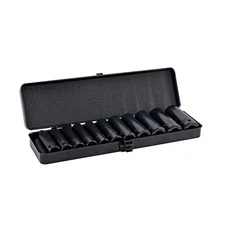Tools 1/2" Drive Deep Impact Socket Set, 11 Piece,6 Point,3/8 to 1 inch,Cr-V ...
