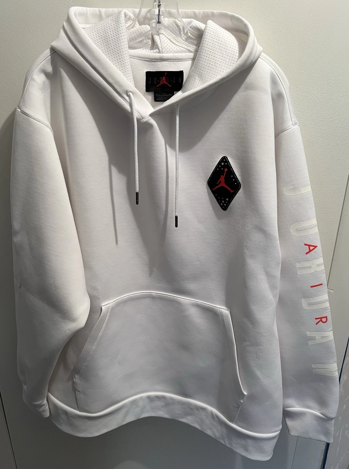 Nike Jordan Legacy AJ6 Fleece Pullover Hoodie White XXL