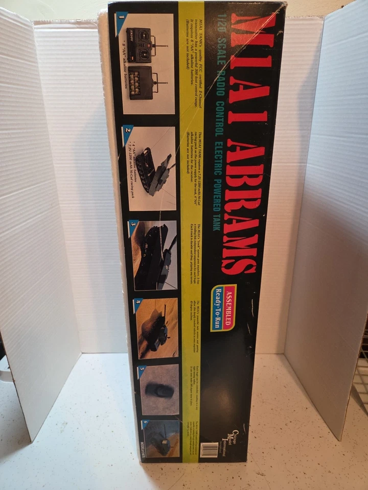 Vintage M1A1 Abrams Desert Storm Chicago Model International Remote Control Tank - Image 3 of 4