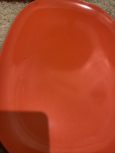 VTG Lot 3 Texas Ware Orange Platters 10 X 14” Kitchen Mid Century Modern Plate - Picture 2 of 9