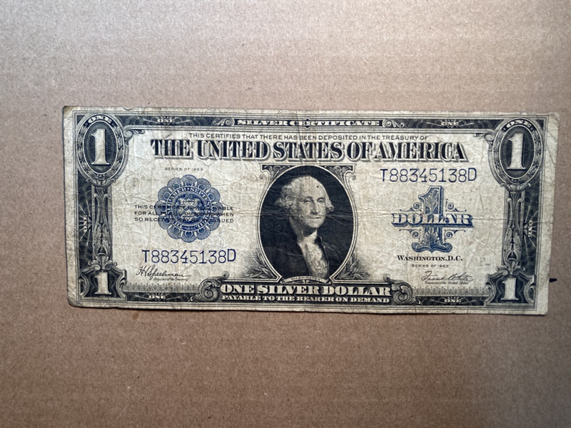 ONE 1923 LARGE UNITED STATES $1. NOTE