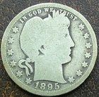 US 1895-O Barber Quarter  **