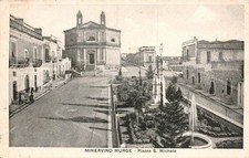 dt687 cartolina minervino murge piazza s.michele provincia di bari