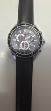 Citizen Eco-Drive Chronograph Watch B620 WR100 Black Dial – Working – Men’s
