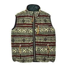 Mens KAPITAL KAPITAL Capital Made in Japan Size 2 Reversible Fleece Vest