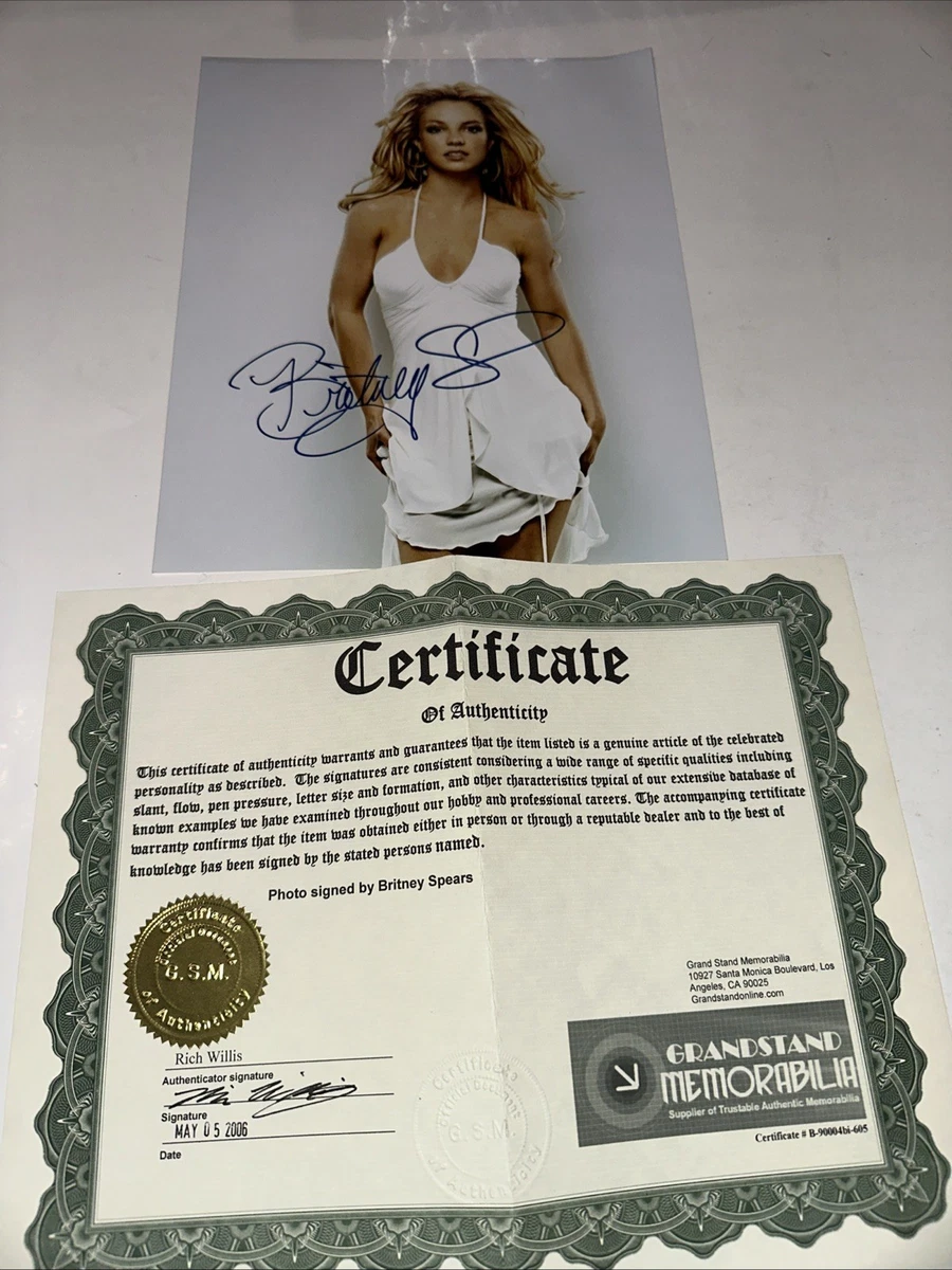 Britney Spears Signed Photos for sale | eBay