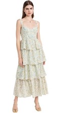 ASTR the label Midsummer Dress, Lt Mint Multi Floral, Large
