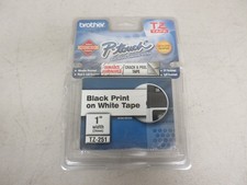 Genuine Brother P-touch TZ-251 24mm 1'' Laminated White Label Tape NEW 