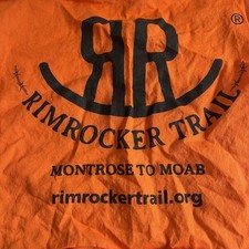 Rimrocker Trail Bandana Orange Cotton Montrose to Moab 4x4 Off-Road Souvenir