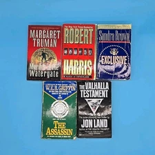 Lot of 5 Mystery Thriller Paperback Books 1990s Truman Harris Brown Land Griffin