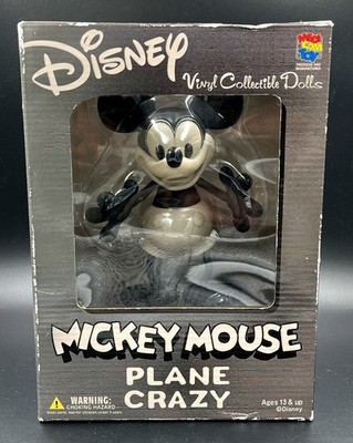 Medicom Mickey Mouse Plane Crazy Vinyl Collectible Figure RARE! W