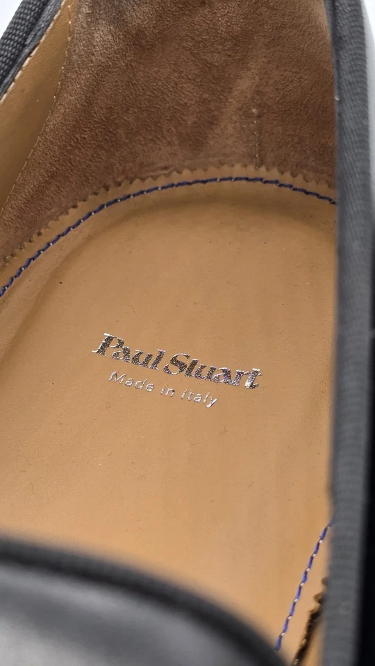 Mocasines de cuero formales negros Paul Stuart HERON para hombre talla 11M nuevos sin caja Foto 4 de 4