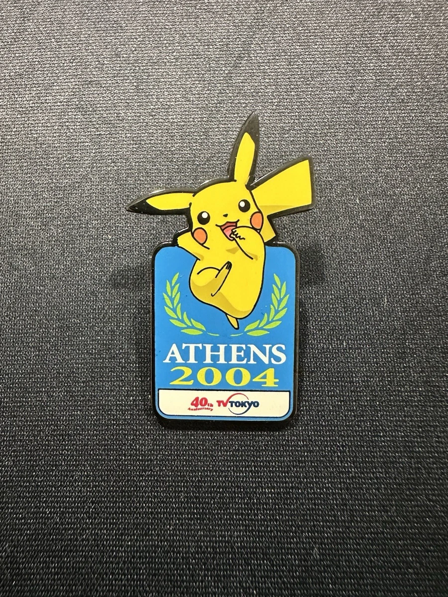 Vintage Rare Pikachu Athens 2004 Olympics Tokyo TV Media Pin 