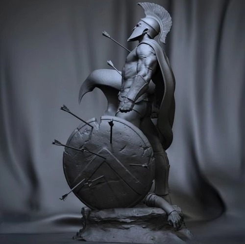 1/24 Resin Figure Model Full Kit Leonidas Unpainted Unassembled DIY Toys - Picture 4 of 5