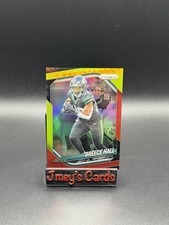 2025 Breece Hall Red & Yellow Prizm /44 #50 NFL New York Jets