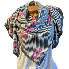 Zwillingsherz Damen Dreieckstuch Schal Tuch Modell gestreifter Anker (9106) NEU