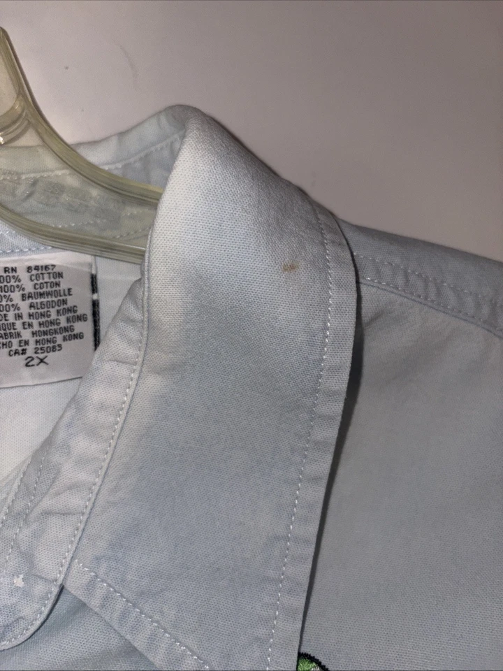 Camisa con botones Winnie the Pooh Disney para mujer 2X bordada Navidad de colección años 90 Foto 4 de 4