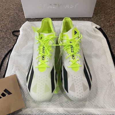 Size 13 - New Adidas X CRAZYFAST+FG Cloud Wht/Core Blk/Lemon