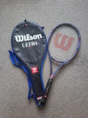 Wilson Ultra Pro High Beam Tennisschläger und Case 4 3/8 Mid Plus sehr guter Zustand