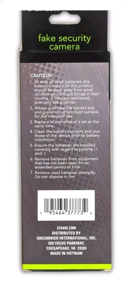 2 New FAKE DUMMY SECURITY CAMERA Fast Shipping One black one white - Image 3 of 3