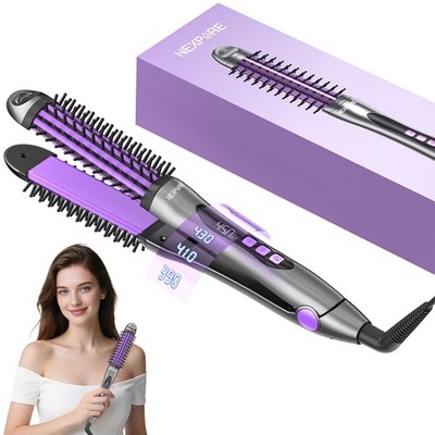 2in1 Titanium Curling Iron & Straightener 11 temp for Long-Lasting Curls
