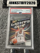 2023-24 Donruss Optic Victor Wembanyama PSA 10 Rookie Lights Out Hobby insert #4