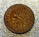1885 INDIAN CENT BU+ PRETTY. REDUCED 10/29/25 (1206)