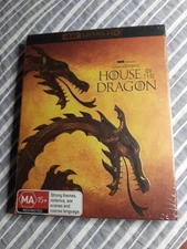 HOUSE OF THE DRAGON . Season 1.4kuhd bluray.4Disc.Slip.Brand New,Sealed.Reg ALL