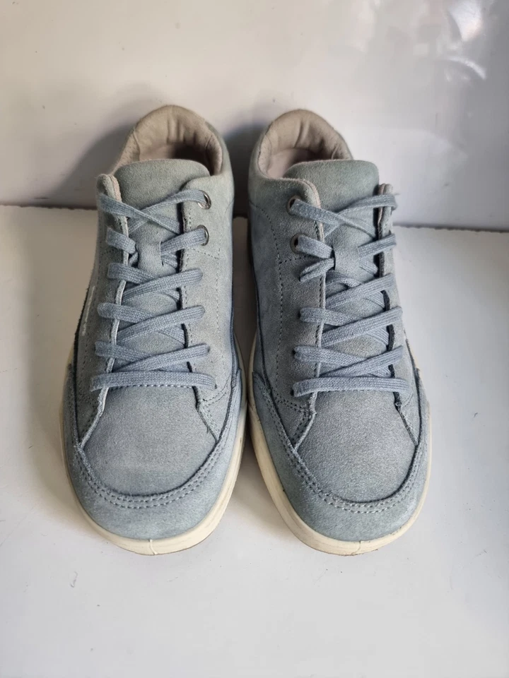LOWA PALERMO DESIGNER UK 6 EU 39.5 WOMENS BLUE SUEDE LEATHER WALKING TRAINERS - Image 2 of 4