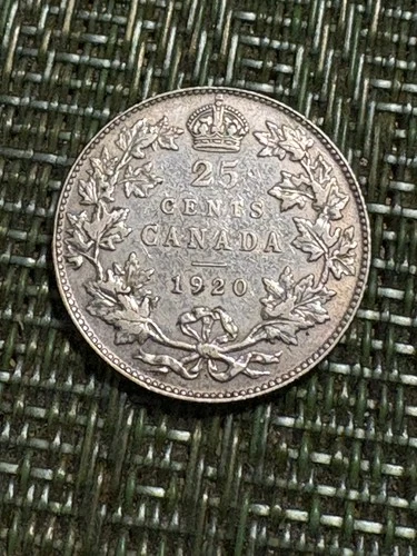 1920 Canada 25 Cents — photo from the most recent tracked eBay sale