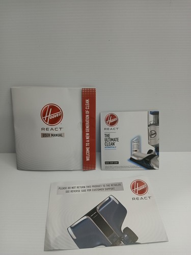 Hoover React Handbuch. Original Bedienungsanleitung