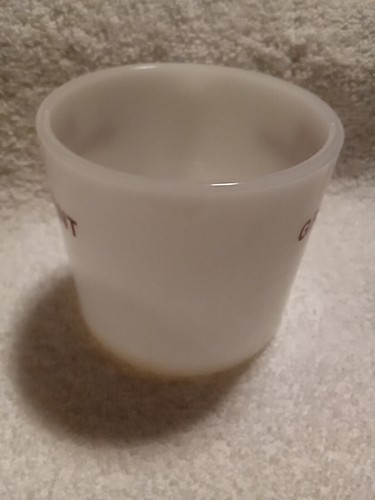Vtg Anchor Hocking Milk Glass Coffee Mug Super Grandparent Diamond T #5120 USA - Picture 8 of 9