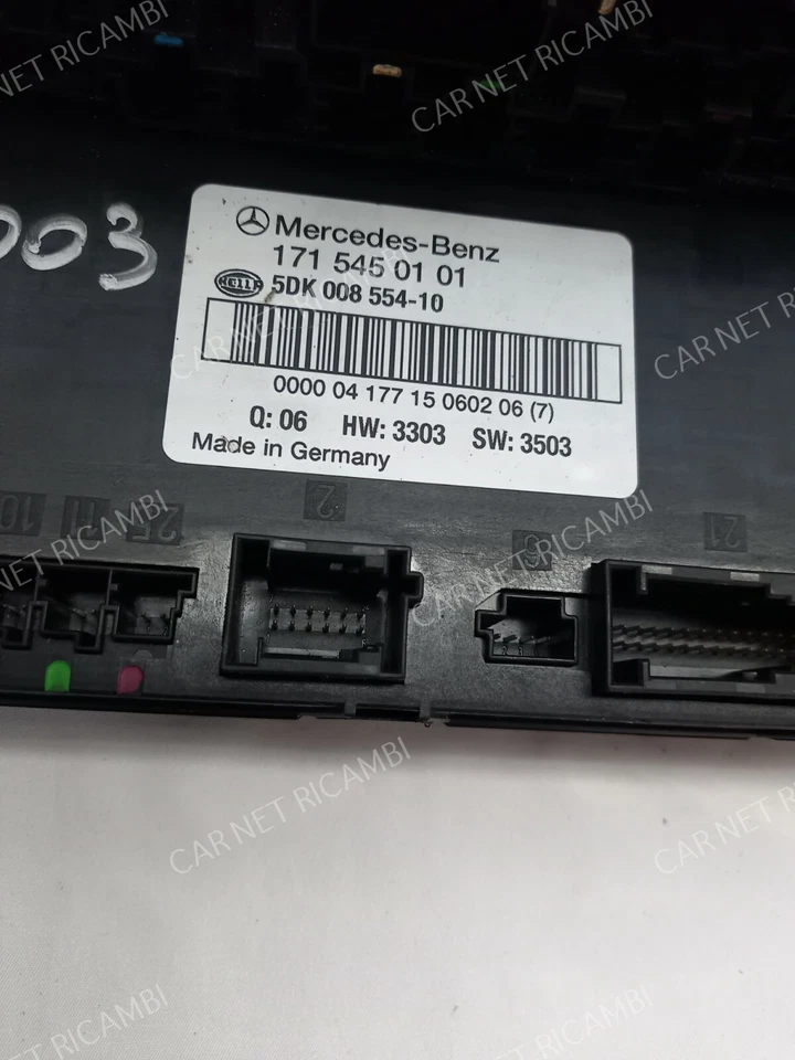 1715450101 HELLA 5DK008554 CENTRALINA BODY COMPUTER SAM MERCEDES-BENZ SLK R171 - Immagine 4 di 4