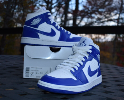 women's air jordan mid kentucky blue