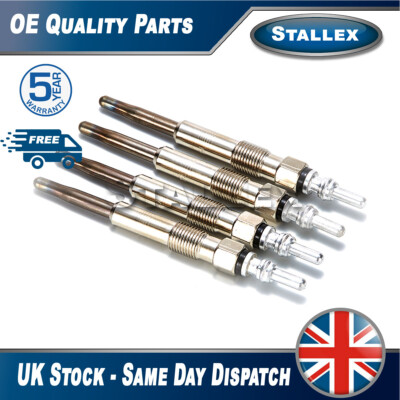 Stallex 4X FOR VOLKSWAGEN CADDY MK3 1.9 TDI 2004- DIESEL HEATER GLOW PLUGS PLUG