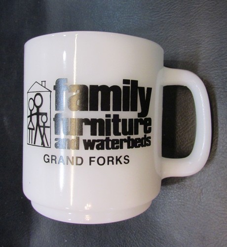 Family Furniture Waterbeds Grand Forks ND Glasbake Vintage White Milk Glass Mug