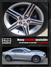 Chevrolet Camaro 18" Wheels Insert Overlay Stripes Decals 2014 2015 Pro Motor