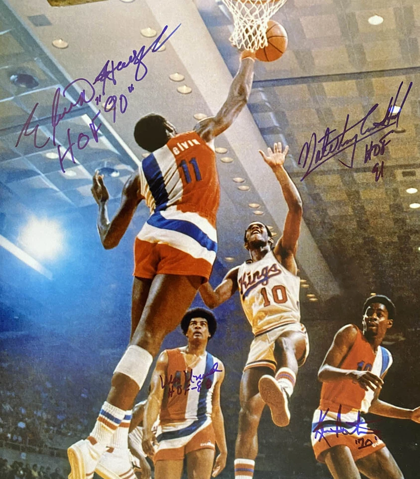 Wes Unseld Elvin Hayes Nate Archibald Porter SIGNED 16x20 Photo PSA AUTOGRAPHED - Image 2 of 3