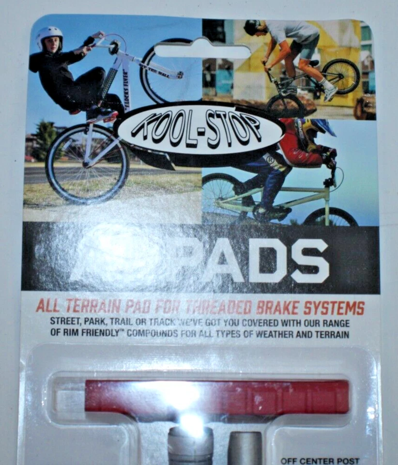 Juego de pastillas de freno Kool-Stop AT Bike delanteras/traseras rojas llanta KS-ATR lineal envío gratuito:) Foto 3 de 4