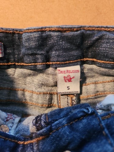 True Religion jeans Size 5 Kids geno relaxed slim Blue - Picture 2 of 7
