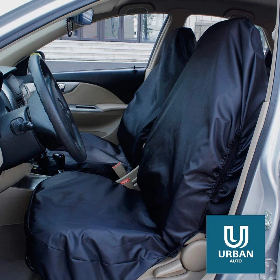 Coprisedili anteriori neri impermeabili per adattarsi ad Audi A1 Sportback (12-16) - Immagine 2 di 3